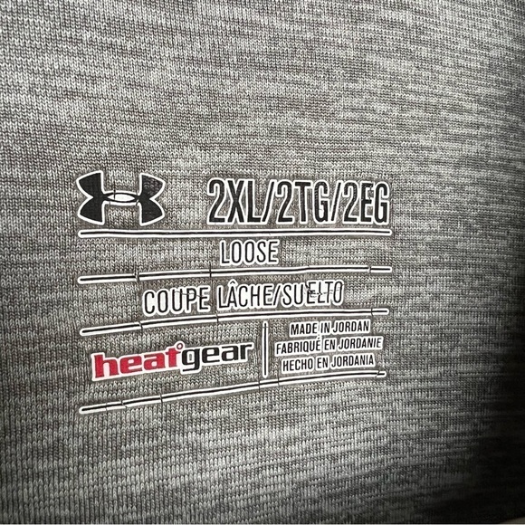 Under Armour Men’s Light Grey HeatGear Performance Quick Dry Polo, XXL - Picture 4 of 6